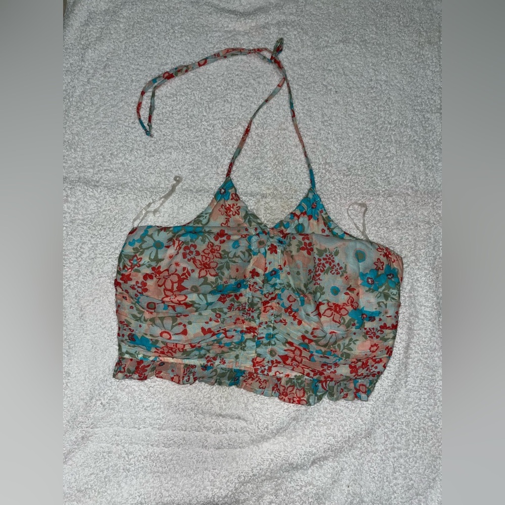 American Eagle Outfitters Floral Crop Top